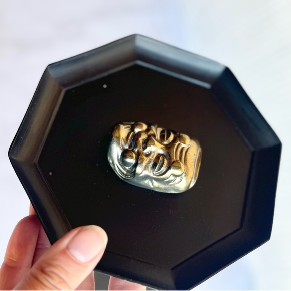 Mid Century Vintage brass kabuki masks - Picture 3 of 7